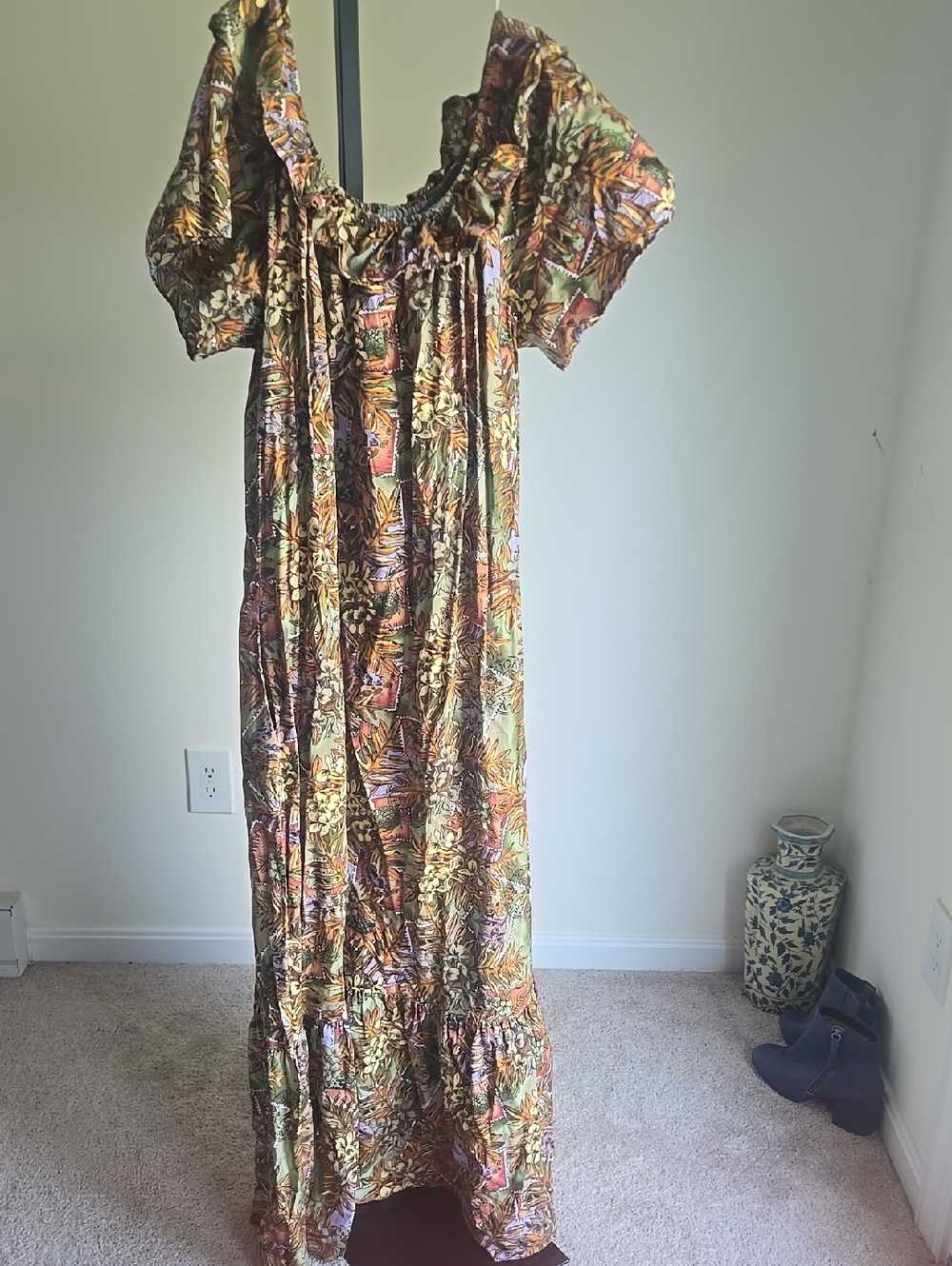 Hilo Hattie 2XL Mumu Dress With One Pocket 100% Cotton